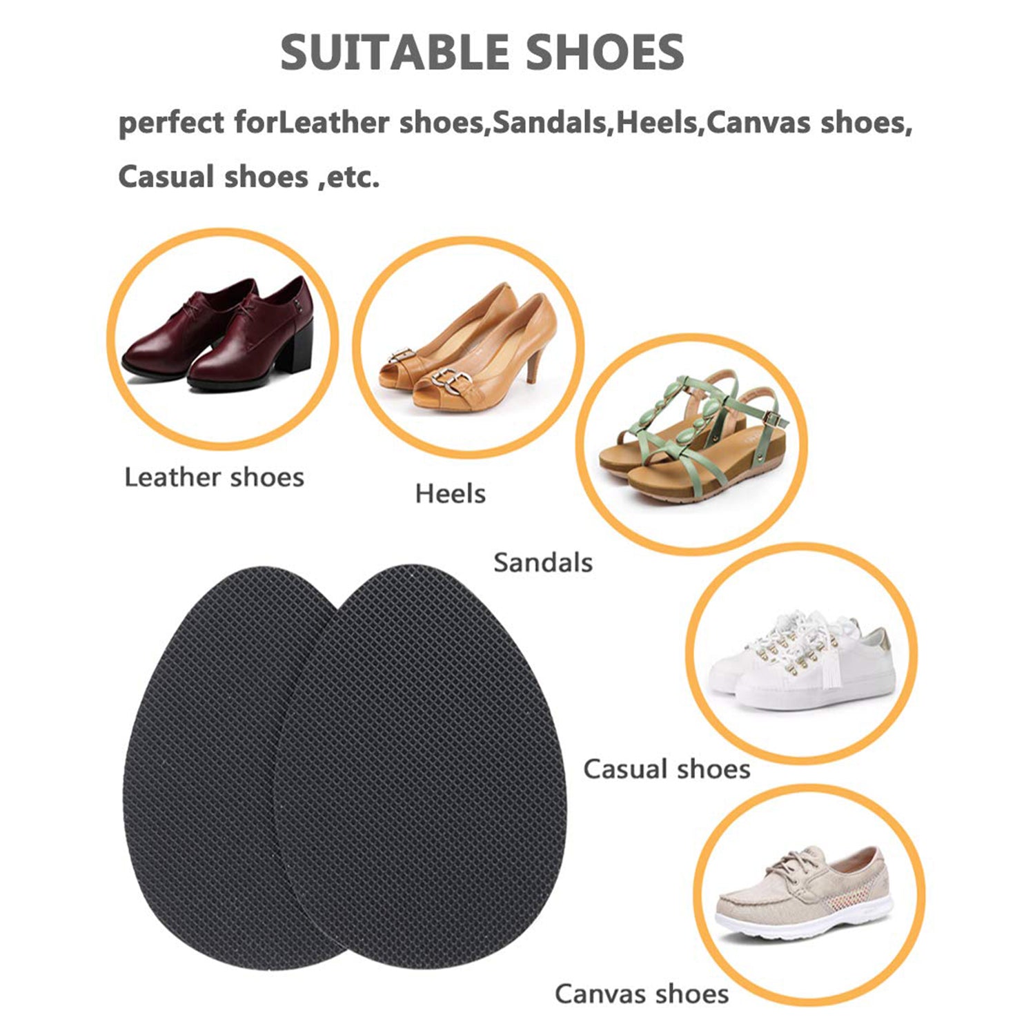 Self Adhesive Anti Slip Grip Sticker For Shoes, Sandals, Heels (1 Pc) Self Adhesive Anti Slip Grip Sticker For Shoes, Sandals, Heels (1 Pc)